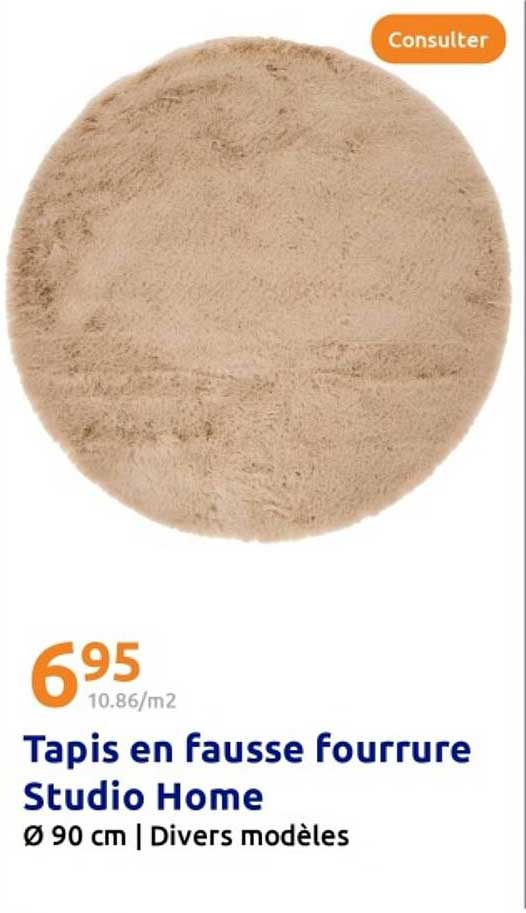 Tapis en fausse fourrure Studio Home