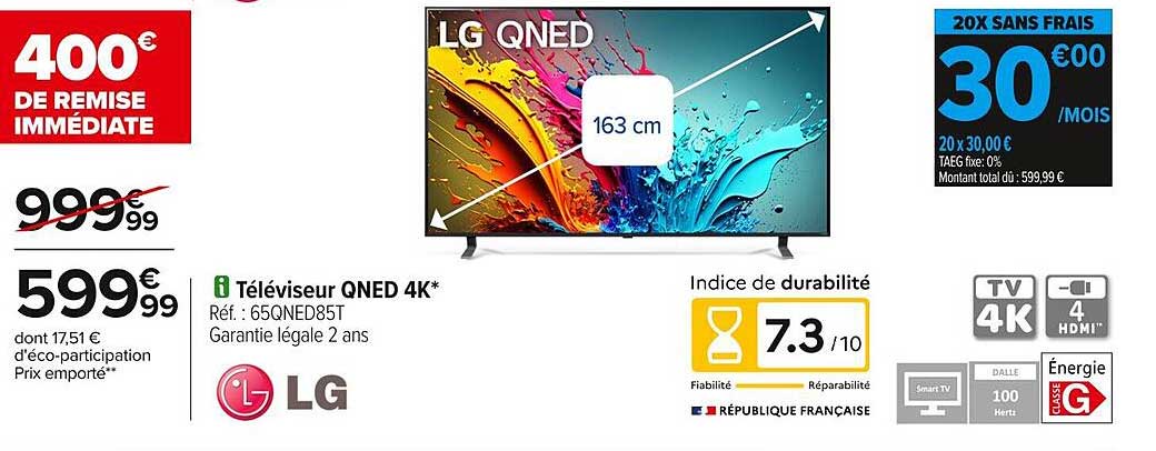 Téléviseur QNED 4K*