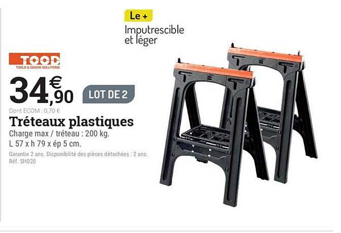 Tréteaux plastiques