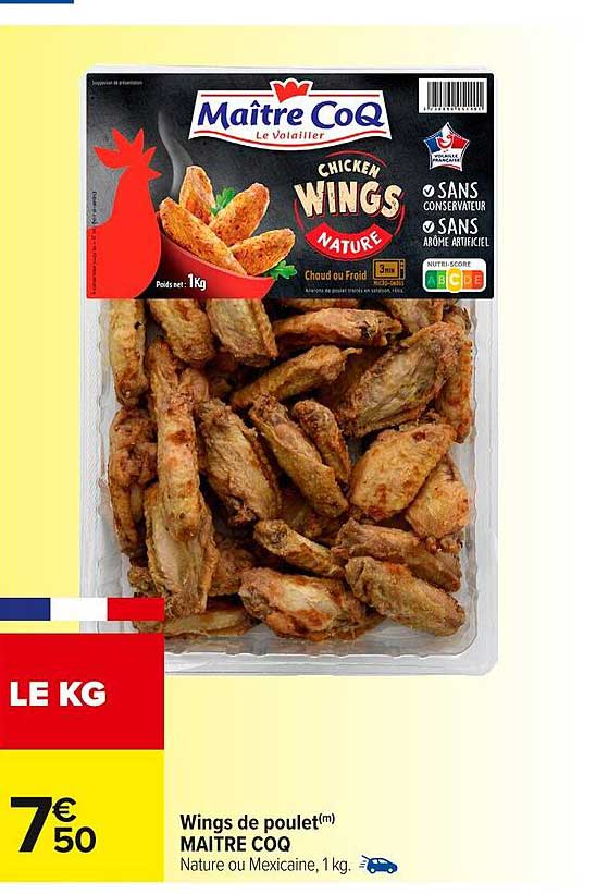 Wings de poulet Maitre CoQ