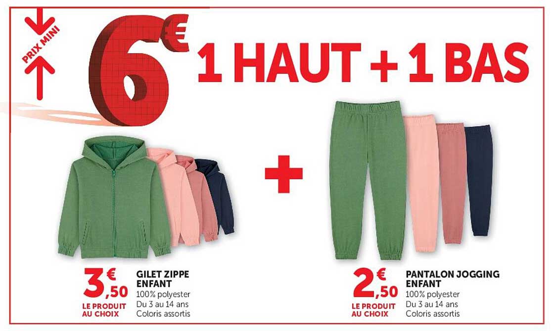 1 HAUT + 1 BAS