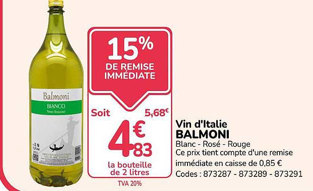 15% DE REMISE IMMÉDIATE