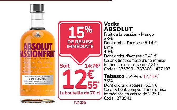 15% DE REMISE IMMEDIATE