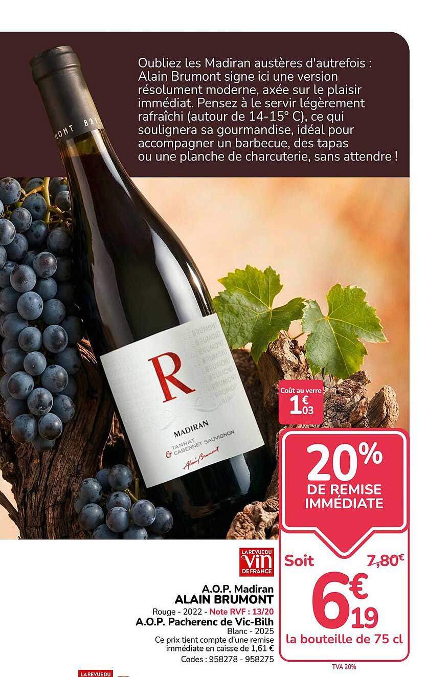 20% DE REMISE IMMÉDIATE