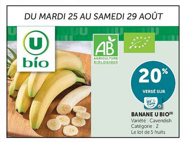 20% versé sur BANANE U BIO(5)