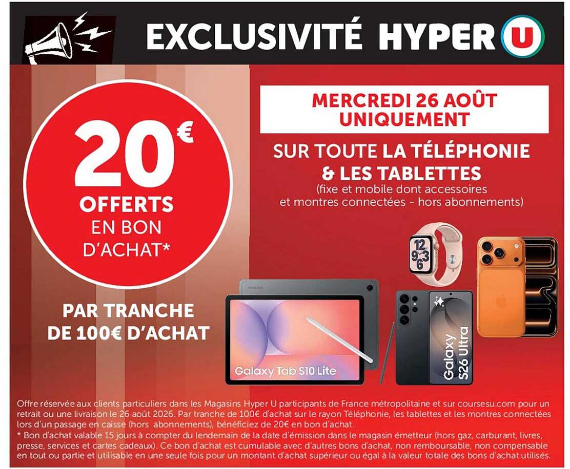 20€ OFFERTS EN BON D’ACHAT*