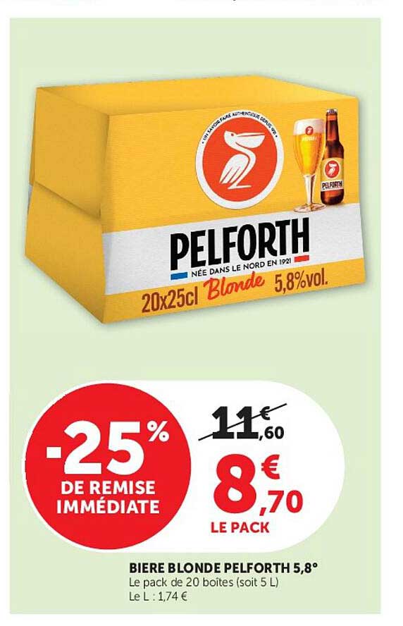-25% DE REMISE IMMÉDIATE