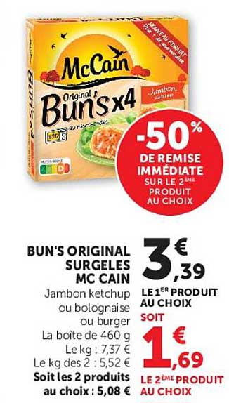 -50% DE REMISE IMMÉDIATE SUR LE 2E PRODUIT AU CHOIX