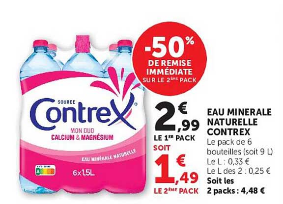 -50% DE REMISE IMMÉDIATE SUR LE 2ÈME PACK