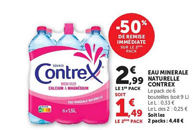 -50% DE REMISE IMMÉDIATE SUR LE 2ÈME PACK