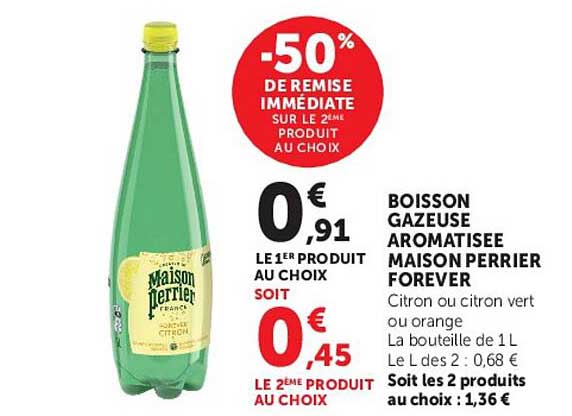 -50% DE REMISE IMMÉDIATE SUR LE 2ÈME PRODUIT AU CHOIX