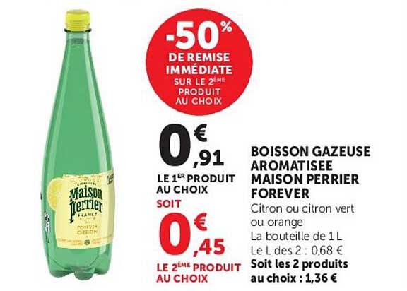 -50% DE REMISE IMMÉDIATE SUR LE 2ÈME PRODUIT AU CHOIX