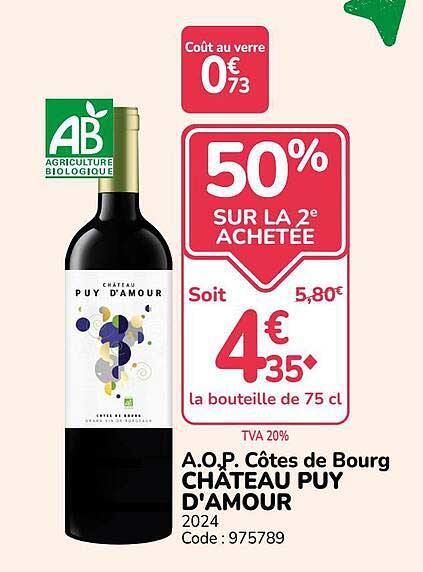 50% SUR LA 2e ACHETEE