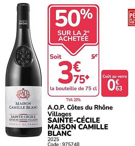 50% SUR LA 2e ACHETÉE