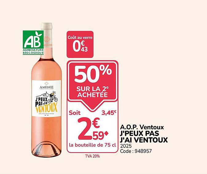 50% SUR LA 2e ACHETÉE