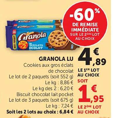 -60% DE REMISE IMMÉDIATE SUR LE 2ÈME LOT AU CHOIX