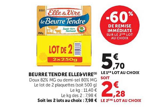 -60% DE REMISE IMMÉDIATE SUR LE 2EME LOT AU CHOIX