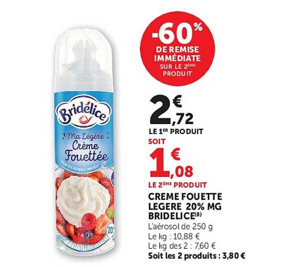 -60% de remise immédiate sur le 2ème produit