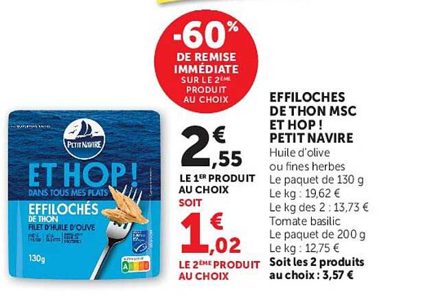 -60% DE REMISE IMMÉDIATE SUR LE 2ÈME PRODUIT AU CHOIX