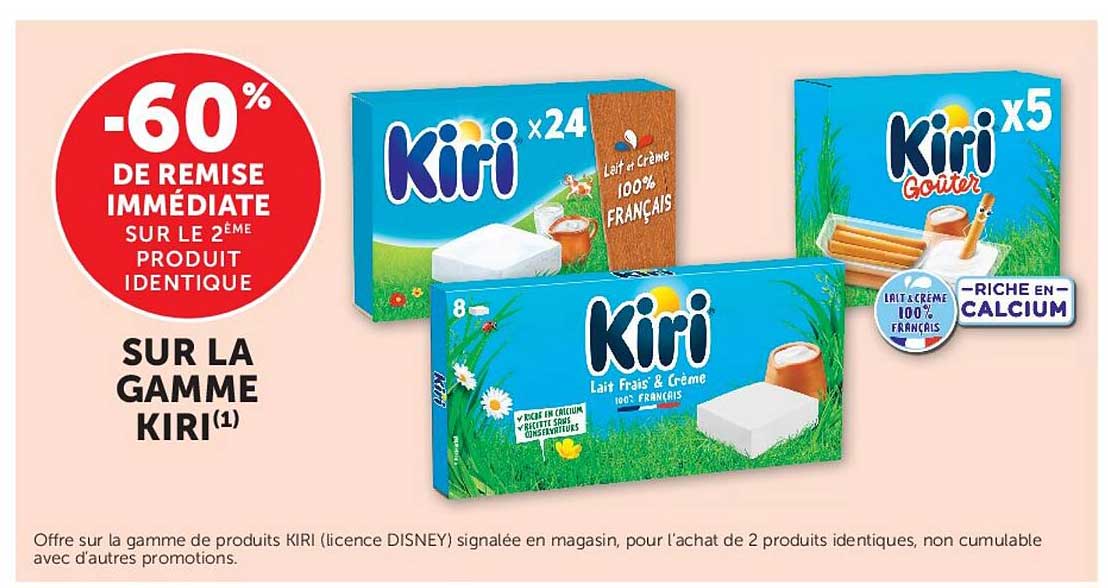 -60% DE REMISE IMMÉDIATE SUR LE 2ÈME PRODUIT IDENTIQUE SUR LA GAMME KIRI