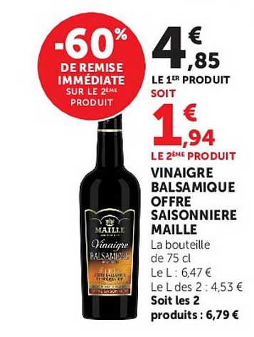 -60% DE REMISE IMMEDIATE SUR LE 2ème PRODUIT