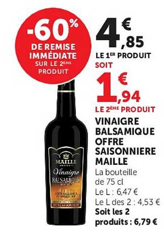 -60% DE REMISE IMMÉDIATE SUR LE 2ÈME PRODUIT