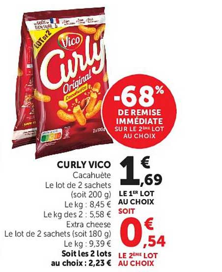 -68% DE REMISE IMMÉDIATE SUR LE 2ÈME LOT AU CHOIX