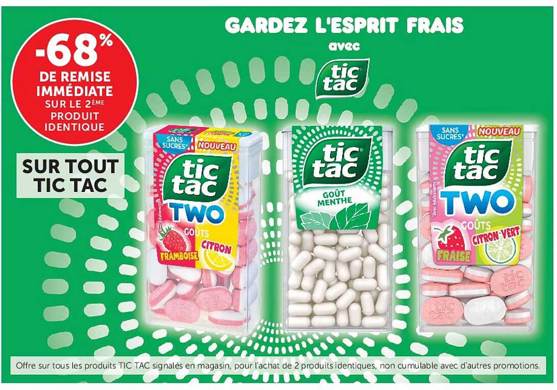 -68% DE REMISE IMMÉDIATE SUR LE 2ÈME PRODUIT IDENTIQUE