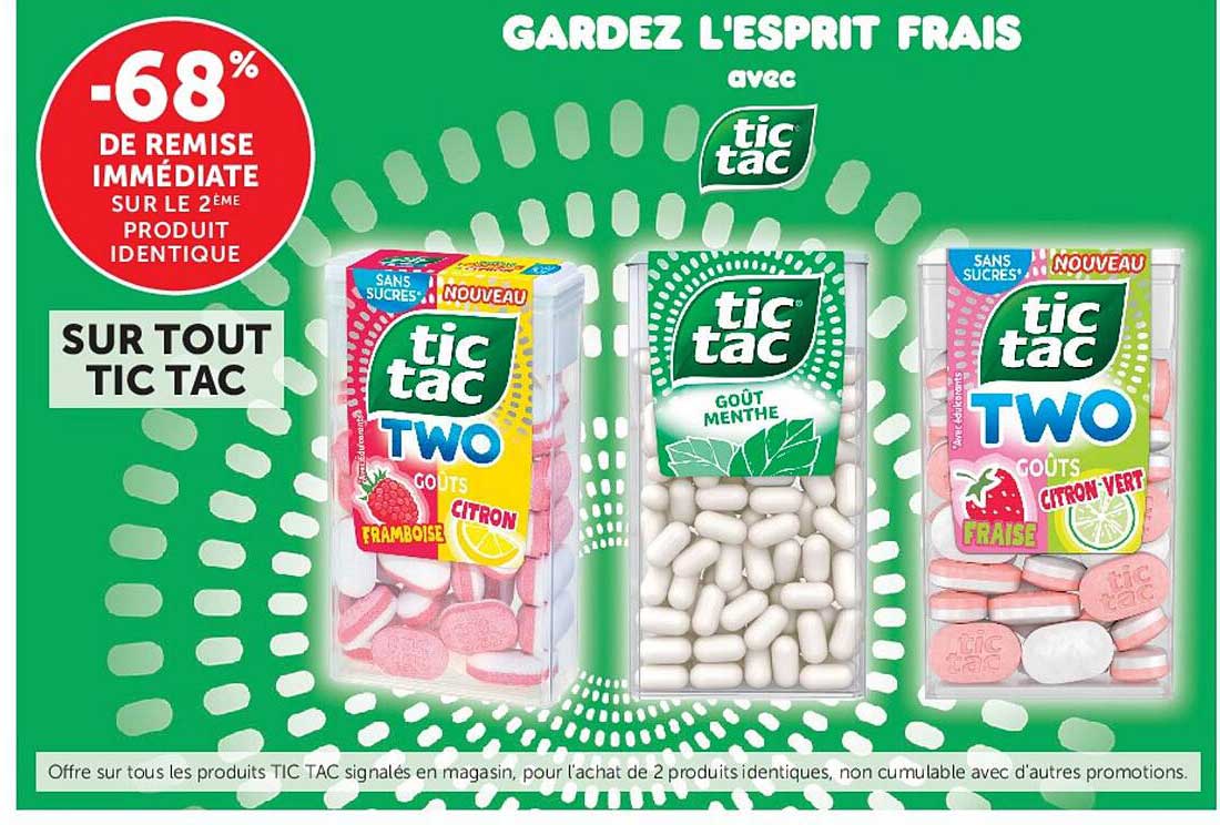 -68% DE REMISE IMMÉDIATE SUR LE 2ÈME PRODUIT IDENTIQUE