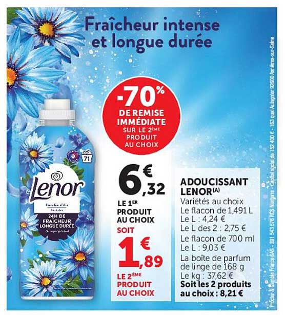 ADOUCISSANT LENOR(A)