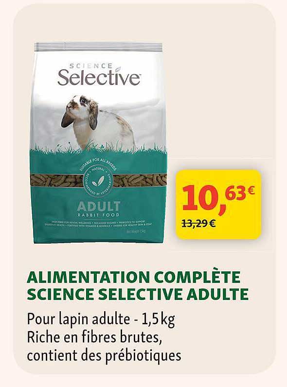 ALIMENTATION COMPLÈTE SCIENCE SELECTIVE ADULTE