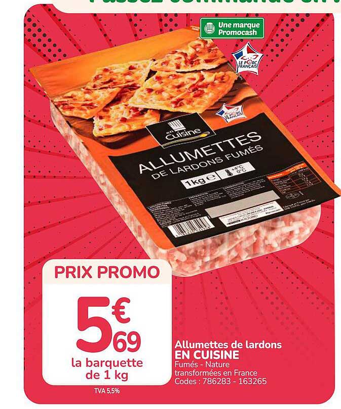 Allumettes de lardons EN CUISINE