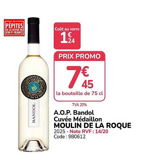 A.O.P. Bandol Cuvée Médaillon MOULIN DE LA ROQUE