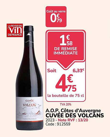 A.O.P. Côtes d'Auvergne CUVÉE DES VOLCANS