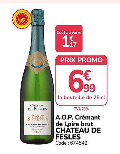 A.O.P. Crémant de Loire brut CHÂTEAU DE FESLES