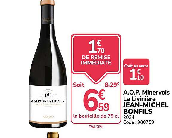 A.O.P. Minervois La Livinière JEAN-MICHEL BONFILS
