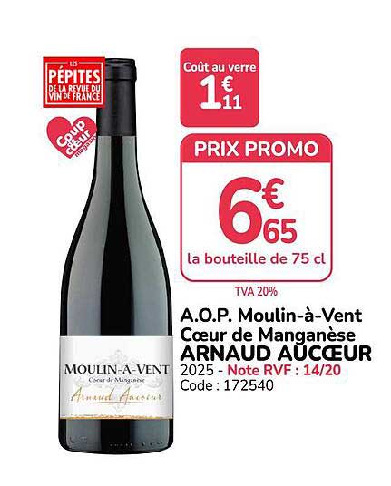 A.O.P. Moulin-à-Vent Cœur de Manganèse ARNAUD AUCEUR