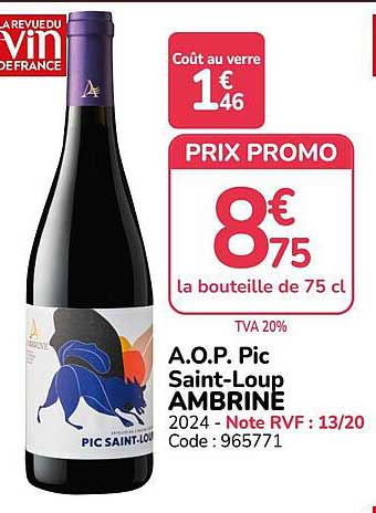 A.O.P. Pic Saint-Loup AMBRINE