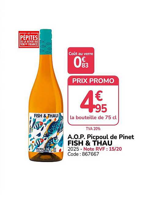 A.O.P. Picpoul de Pinet FISH & THAU
