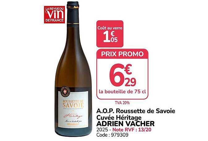 A.O.P. Roussette de Savoie Cuvée Héritage ADRIEN VACHER