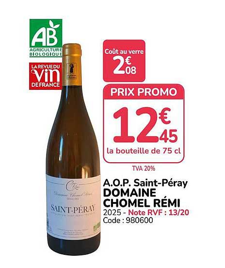 A.O.P. Saint-Péray DOMAINE CHOMEL RÉMI