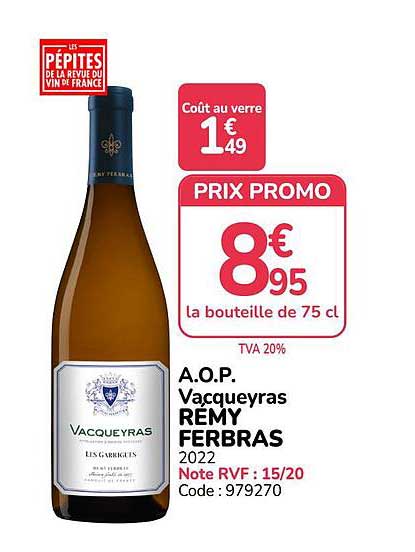 A.O.P. Vacqueyras RÉMY FERBRAS 2022