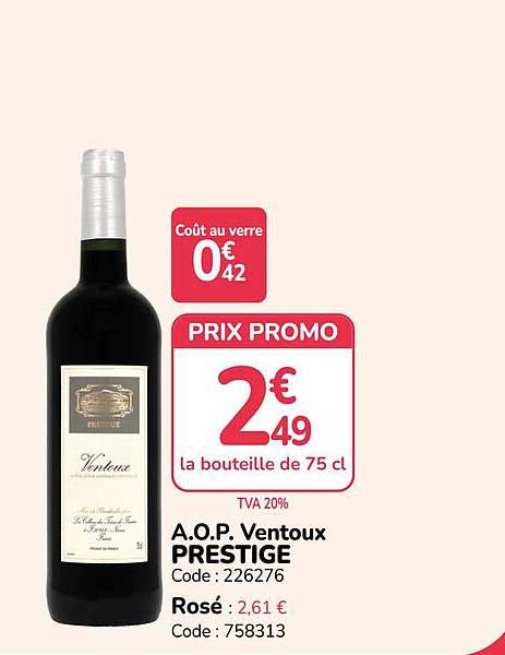 A.O.P. Ventoux PRESTIGE Rosé