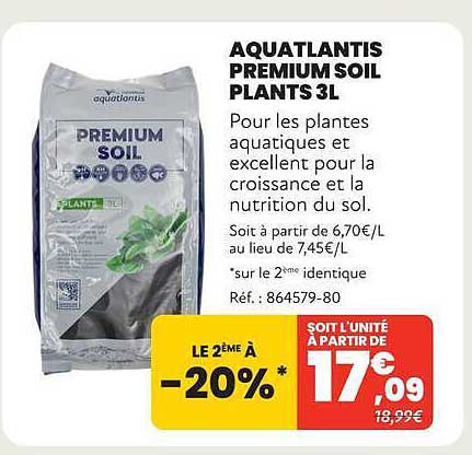 AQUATLANTIS PREMIUM SOIL PLANTS 3L