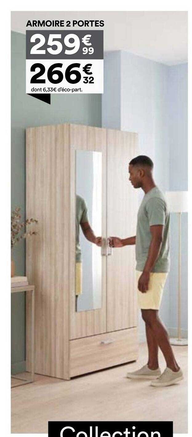ARMOIRE 2 PORTES