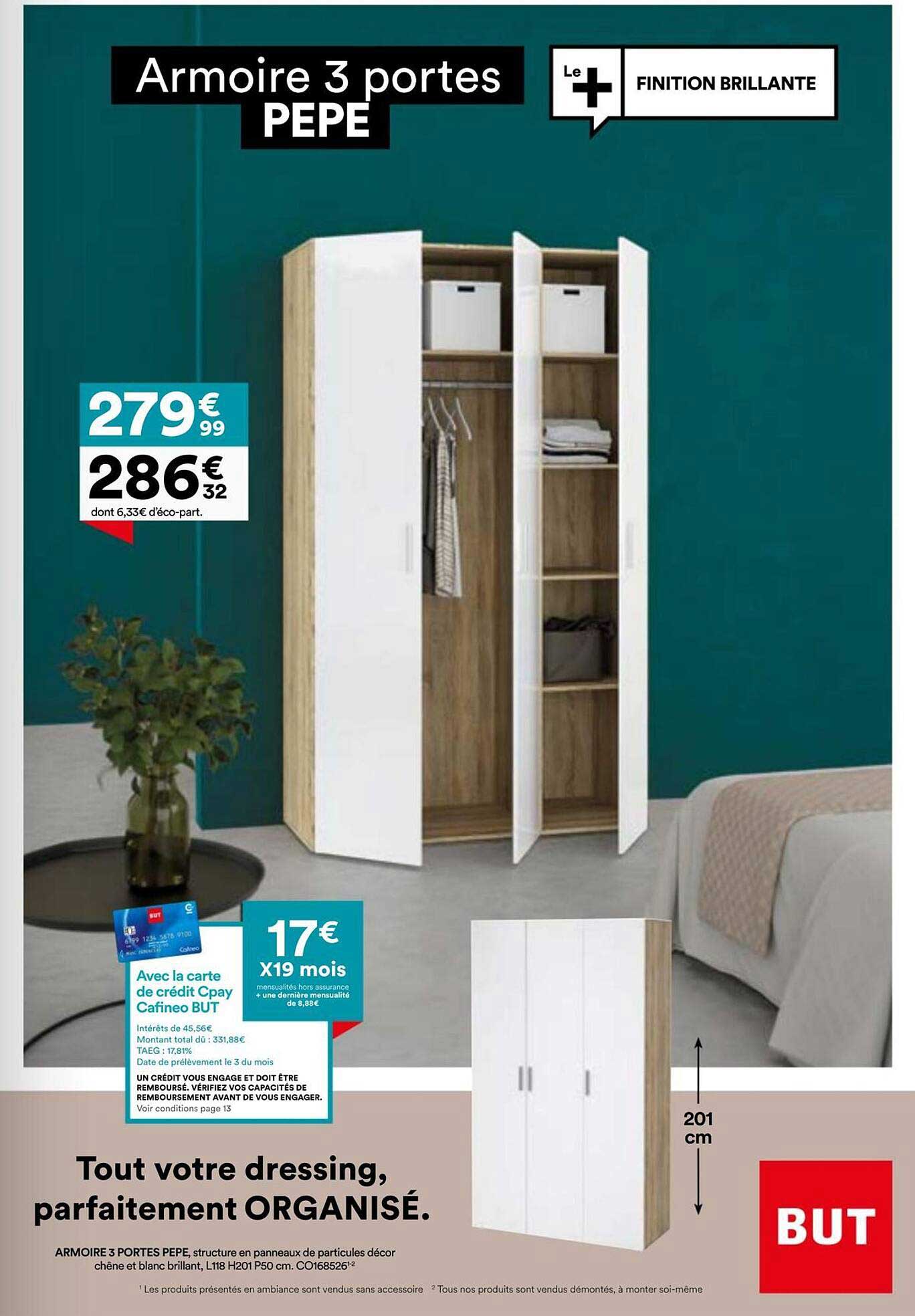 Armoire 3 portes PEPE