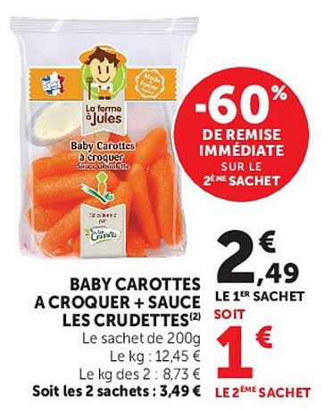 BABY CAROTTES A CROQUER + SAUCE LES CRUDITTES(2)