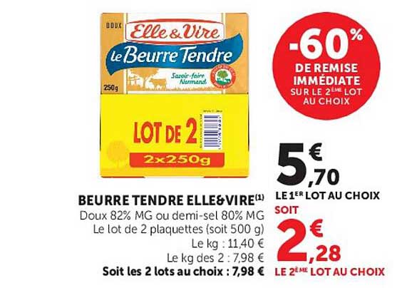 BEURRE TENDRE ELLE&VIRE