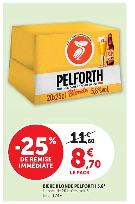 BIERE BLONDE PELFORTH 5,8°