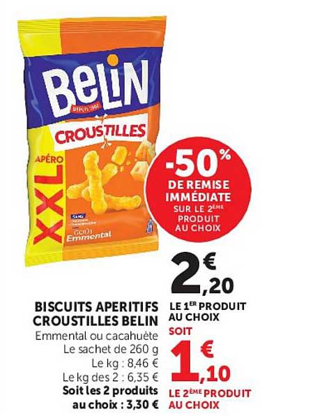 BISCUITS APERITIFS CROUSTILLES BELIN